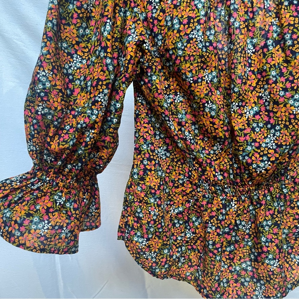 Free People Floral Button-Up Top - Multicolor - Picture 8 of 9